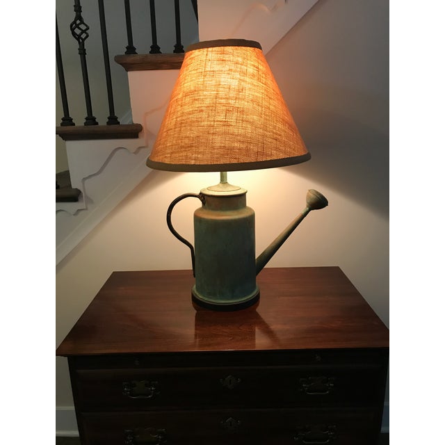 Ethan Allen Watering Can Lamp and Shade Chairish