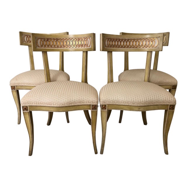 Mid Century Klismos Dining Chairs Set of 4 Chairish