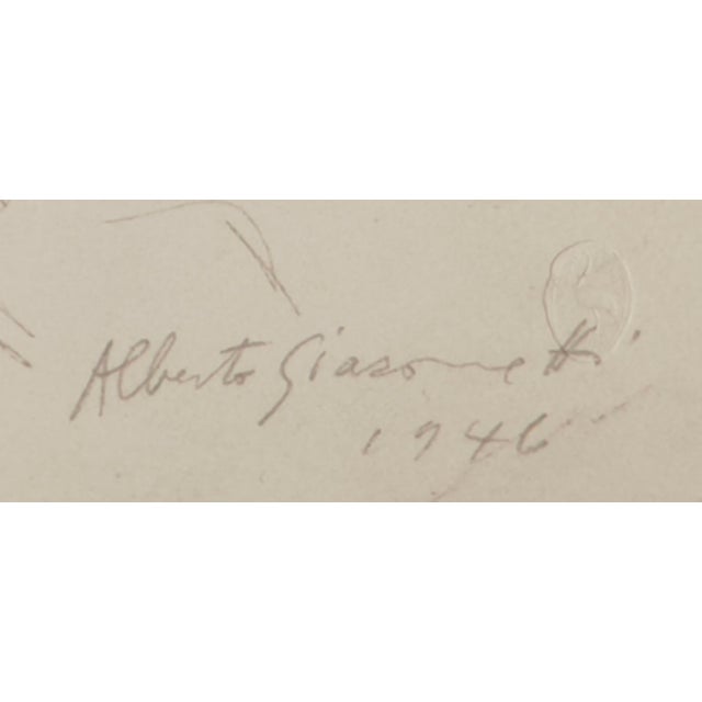 1960s Alberto Giacometti, Portrait of Diego, 1963, Original Lithograph For Sale - Image 5 of 7