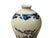 7" Blue White Blossom Graphic Small Porcelain Meiping Shape Vase For Sale - Image 11 of 12
