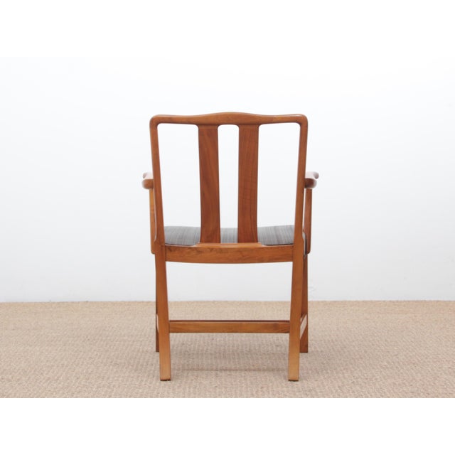 Set of Scandinavian FH43 Armchairs by Ole Wanscher for Fritz Hansen, 1943 For Sale - Image 9 of 18
