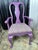 Hollywood Regency Custom Lilac Lacquered Queen Anne Dining Chairs - Set of 8 For Sale - Image 4 of 8