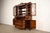 Baker Furniture Style Federal Carved Mahogany Breakfront Bookcase Cabinet With Secretary Desk, Circa 1940s For Sale In South Bend - Image 6 of 16