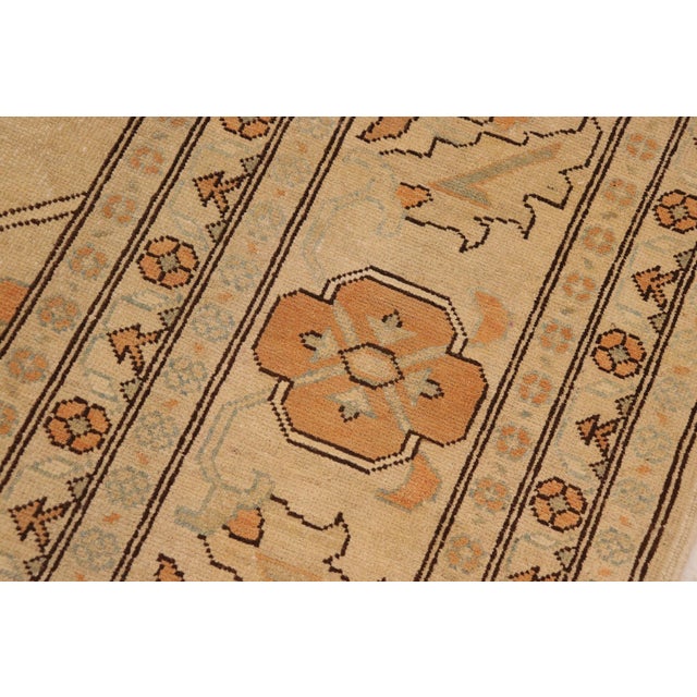 Textile Boho Chic Ziegler Tan Orange Hand-Knotted Wool Rug - 10'2'' X 14'6'' For Sale - Image 7 of 8