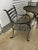 Vintage Wrought Iron Patio Set in the Style of Russell Woodard For Sale - Image 9 of 12