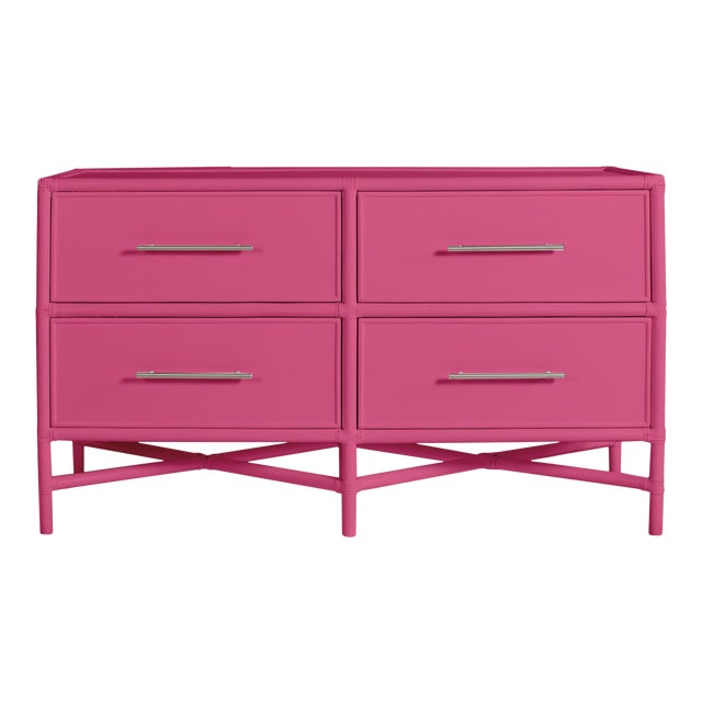 Verona Four-Drawer Dresser in Hot Pink For Sale