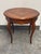 Acquisitions for Henredon Round Parquetry Pull-Out Side Table For Sale - Image 9 of 12