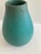 Mid Century Matte Turquoise Glazed Ceramic Vase For Sale In Los Angeles - Image 6 of 8