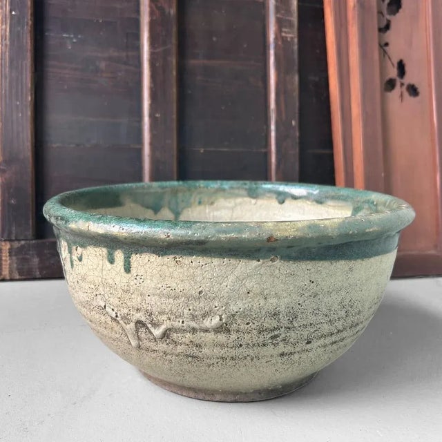 Wabi-Sabi Aesthetic Organic Ceramic Bowl, Japan, 1930s For Sale - Image 9 of 14
