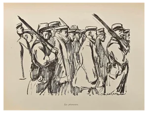 Hermann Paul, Les Prisonniers, Lithograph, Early 20th Century