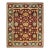 Mogul, One-of-a-Kind Hand-Knotted Area Rug in Red, 8' 1" x 10' 2" For Sale