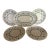 1950s 4 Metlox Dessert Plates and an Oval Serving Plate - 5 pcs For Sale