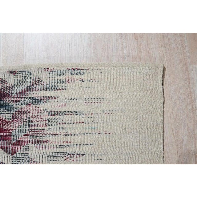 Contemporary 9x12 Multicolor Hand-Knotted Wool Faded Chevron Cascade Geometric Carpet Rug For Sale - Image 3 of 9