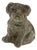 Vintage English Bulldog or Pug Dog Stone Garden Statue, English Mid 20th C. For Sale