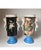 French Beautiful Large 16 Inch Pair Antique French Porcelain Urns or Vases Eclectic Victoria Aesthetic Movement Naturalism Maidenhead Handles For Sale - Image 3 of 11