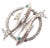 Late 20th Century Cartier White Gold Platinum Diamond Emerald Zodiac Pisces Fish Brooch Pin/Pendant For Sale
