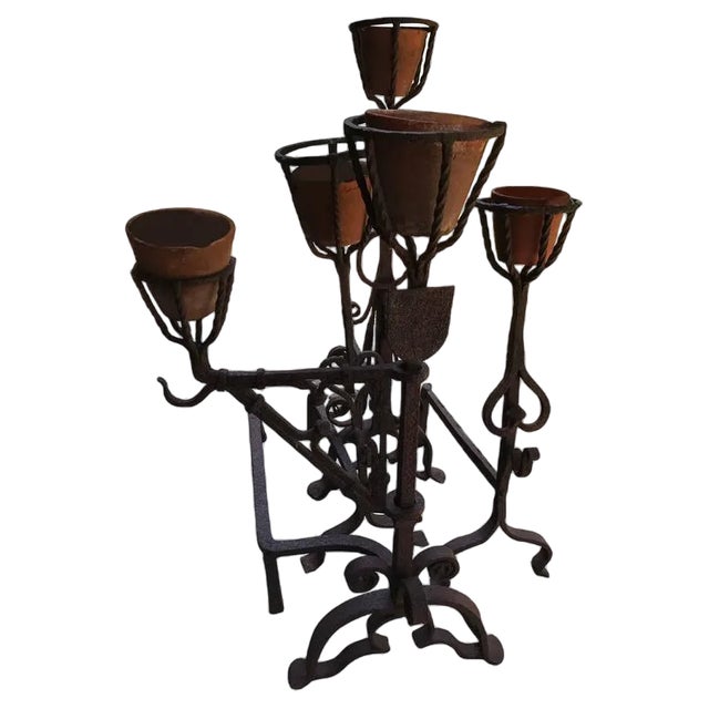 19th Century Spots Andirons Fireplace Master Models, 1865, Set of 4 For Sale