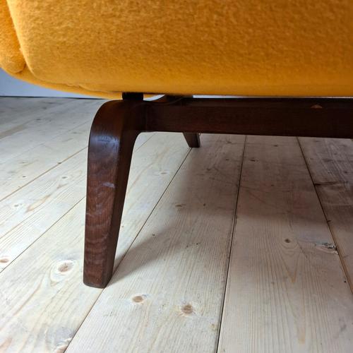 Orange Model 110 Chair by Illum Wikkelsø for Søren Willadsen, Denmark, 1950s For Sale - Image 8 of 12