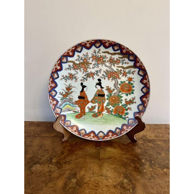1920s Japanese Imari Large Plate, 1920s For Sale - Image 5 of 5