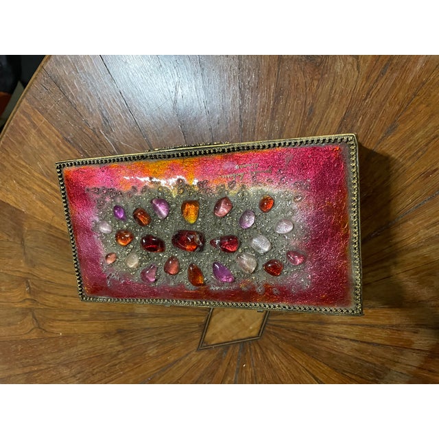 Jewelry Box by Emaux & Laiton, 1950s For Sale - Image 4 of 14