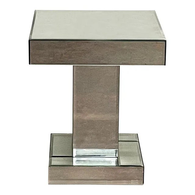 1990s Vintage Mirrored Coffee Table For Sale - Image 5 of 5