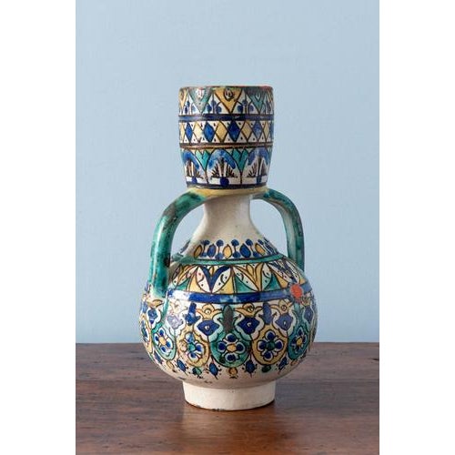 Moroccan Ceramic Fez Berrada Ewer, Early 20th Century For Sale - Image 4 of 10