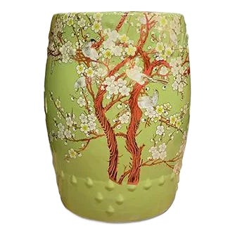 Green Blossom Garden Stool For Sale