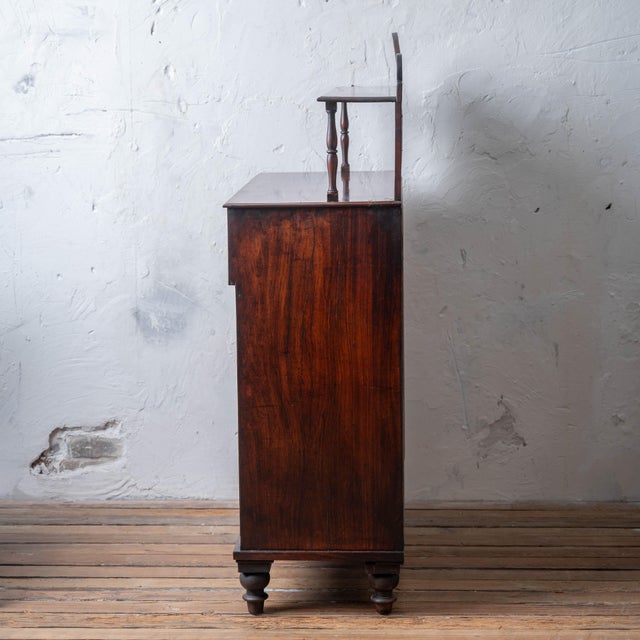 Brown English Mahogany Chiffonier, 19th Century For Sale - Image 8 of 18