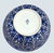 Large Hand-Painted Thai Ceramic Bowl – Blue & White Floral, 15" This striking hand-painted porcelain bowl from Thailand...