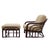 Wood 1960s Brown Jordan Designer Mid Century Bent Rattan Two Chairs and One Ottoman For Sale - Image 7 of 8