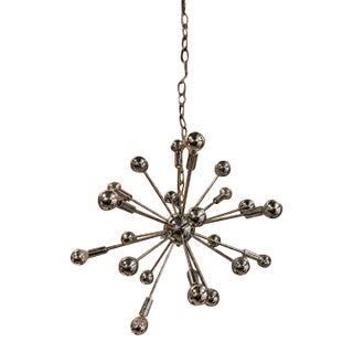 Chrome Sputnik Style Chandelier 12 Light 24” Diameter For Sale