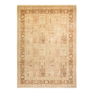 Mogul Collection Hand-Knotted Area Rug - Ivory 10' 2" x 13' 10" For Sale