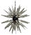 Clear Murano Glass Sputnik Chandelier, 1980s For Sale