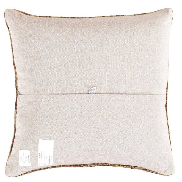 Vintage hand woven Turkish pillow. This is made of wool. Back cotton. Beautiful colors and well made. This pillow features...