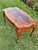 Wood Antique Chippendale Style Coffee Table W/ Carved Legs, Ball & Claw Feet, Book-Matched Burl Wood Top For Sale - Image 7 of 7