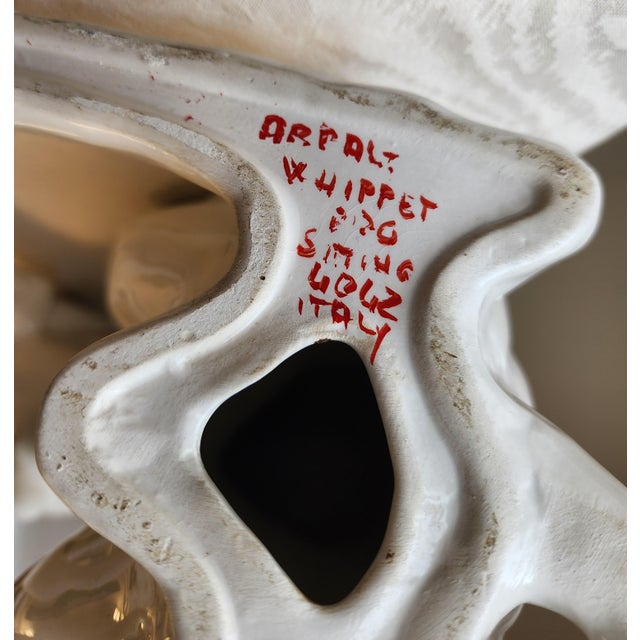 Mid 20th Century Italian Greyhound Whippet Dog Statue For Sale - Image 16 of 16