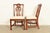 Henredon Georgian Carved Mahogany Side Chairs or Dining Chairs, Pair For Sale - Image 11 of 14