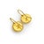 Metal Vintage 22k Gold Hand-Granulated Sunflower Earrings, Pair For Sale - Image 7 of 10