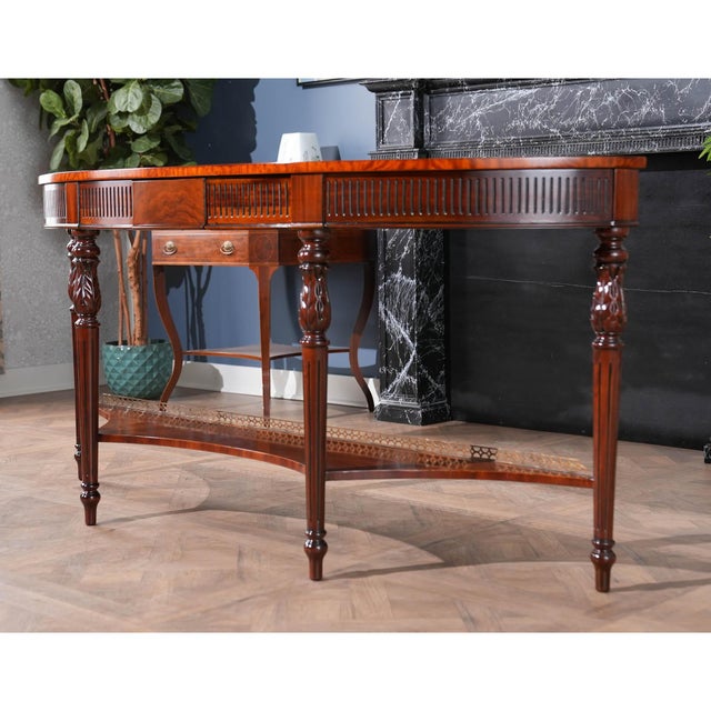 Niagara Furniture Long Mahogany Console For Sale - Image 6 of 12