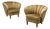 Finnish Modern, Lounge Chairs, Beige Velvet, Wood, Finland, 1950s For Sale