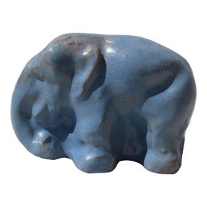 Antique Art Deco Red Clay Elephant Circa 1920s