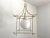 Cream 1960s Italian Bamboo Pagoda Light For Sale - Image 8 of 18