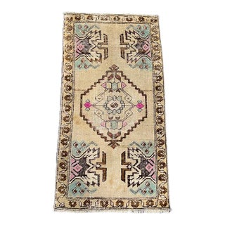 Turkish Yastik Rug 1'7" x 2'11" For Sale