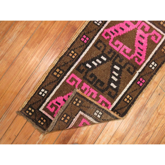 Vintage Turkish Attitude Rug - 1'6" x 2'3" For Sale - Image 4 of 5