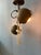 Mid-century ceiling lamp featuring two brown eyeball spotlights with a sleek and versatile design. The metal spots can...
