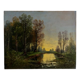 Giuseppe Zago, Début d'automne, Oil on Canvas For Sale