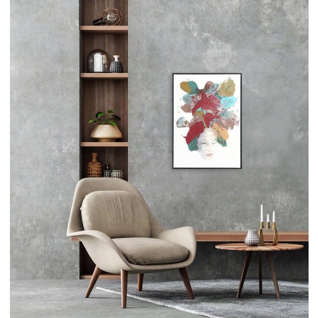 Red "Candid Sweetness" Original Artwork by Alessandro Casetti For Sale - Image 8 of 9