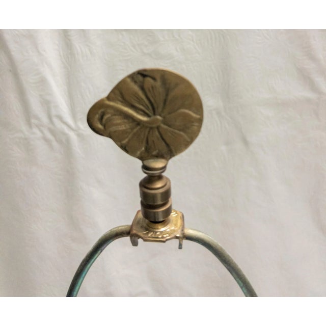 1930s Chinese Soapstone Table Lamp Hand-Carved For Sale - Image 4 of 9