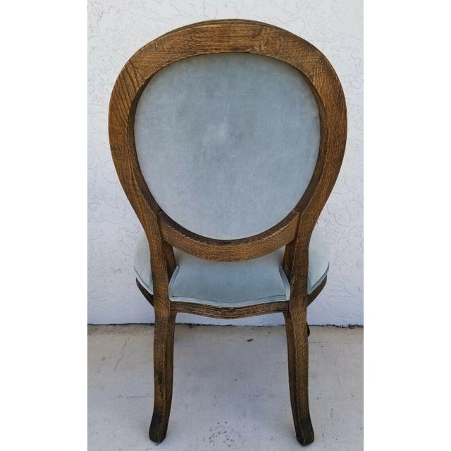 Arhaus Margot Bergère French Country Weathered Solid Wood Dining Chairs