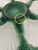 Antique 1920s French Longchamp Majolica Green and White Oyster Plate For Sale - Image 9 of 13